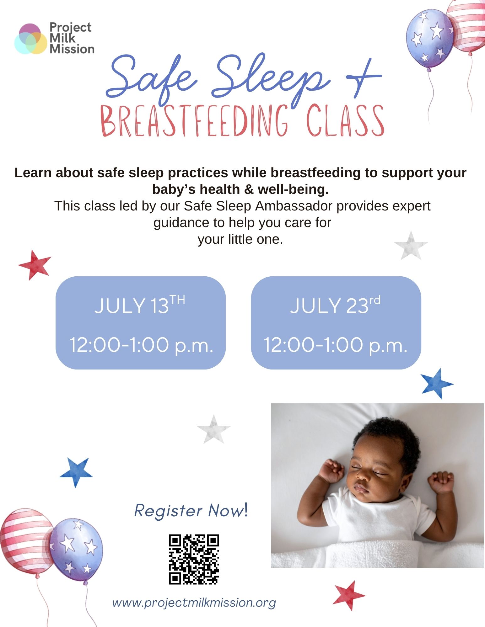 July Safe Sleep Flyer